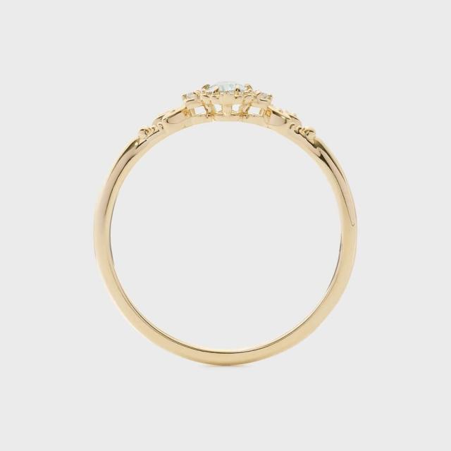 ノジェス（NOJESS）/【Pocket Ring】K10アクアマリンリング_8
