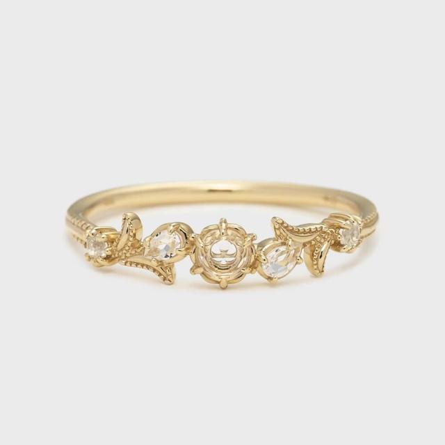 NOJESS ノジェス】K10 ゴールド クロスデザインリング 10号 ノジェス