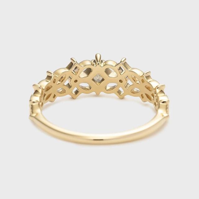 【NOJESS】 Pocket Ring k10ハーフエタニティリング 13号 NOJESS】 Pocket Ring k10ハーフエタニティリング 13号