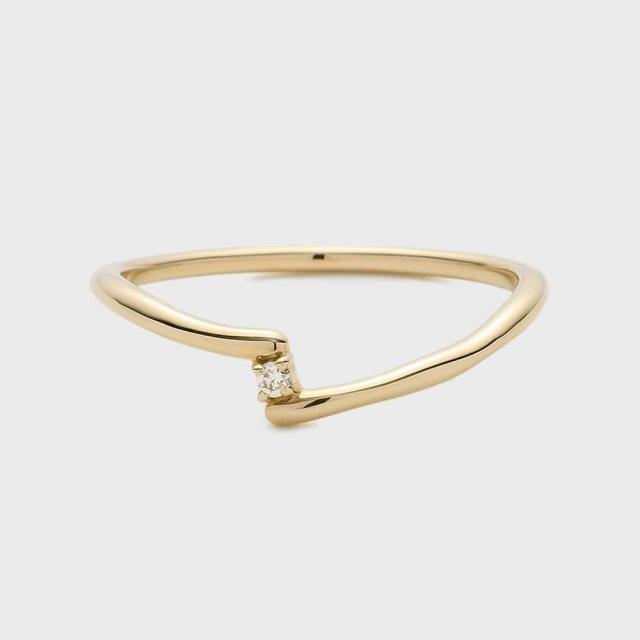 ノジェス（NOJESS）/【Plus Ring】K10ダイヤモンドリング（0．01ct）