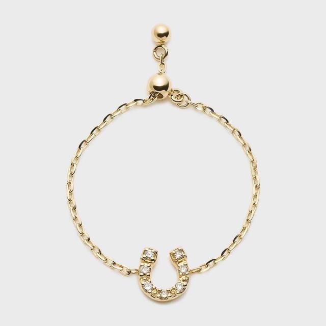 NOJESS ノジェス K10 ゴールド 色石 ブレスレット 17cm 0.6g