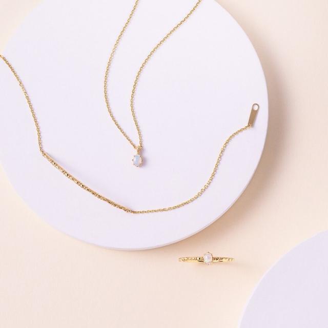 NOJESS K10 オパールリング 11号 ノジェス（NOJESS）/ゴールドオパール