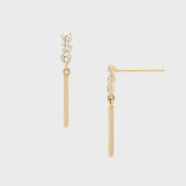 ◇nano・universe◇K10 Yellow Gold チェーンピアス ◇nano・universe