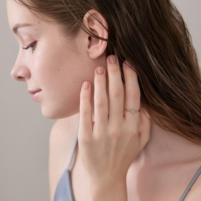 【NEW】ノジェス（NOJESS）/K10アクアマリンリングの通販は