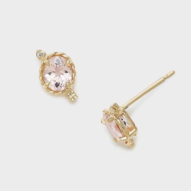 NOJESS ノジェス K10 リボンピアス イエローゴールド