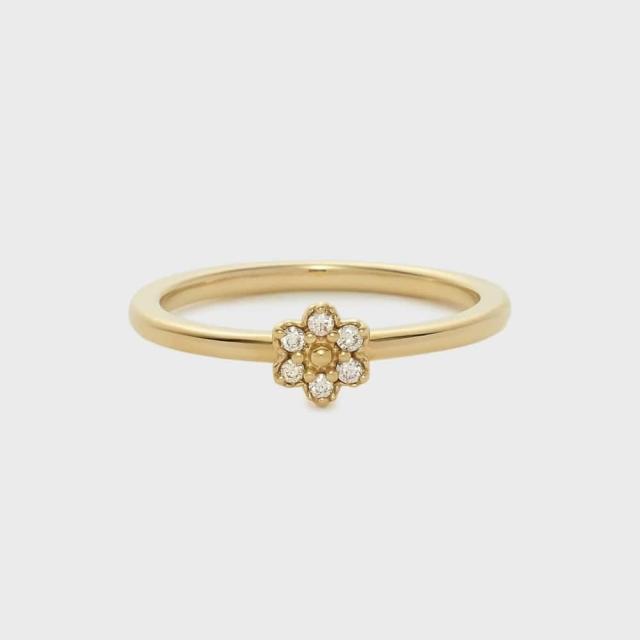ノジェス（NOJESS）/ゴールドダイヤモンドピンキーリング（0．03ct）
