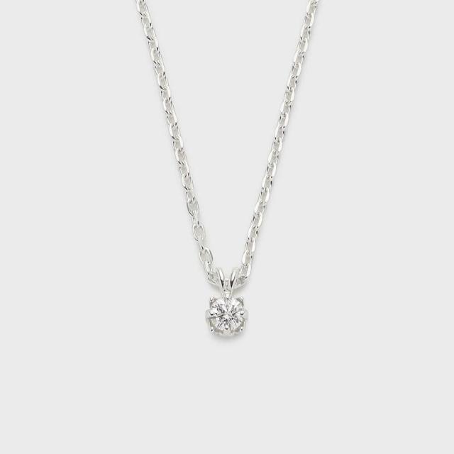 ノジェス（NOJESS）/シルバーダイヤモンドネックレス（0．05ct）