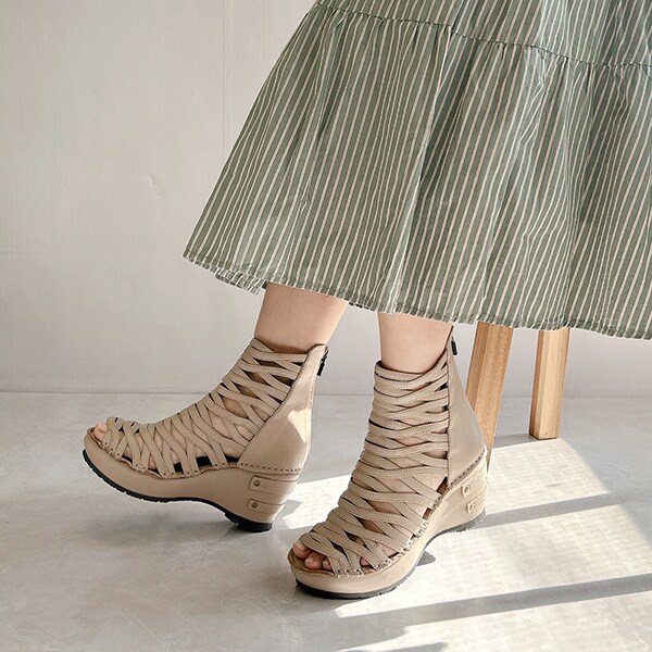 ヒナ デイ グリーン（Hina Day Green）/【人気商品】本革 日本製 厚底