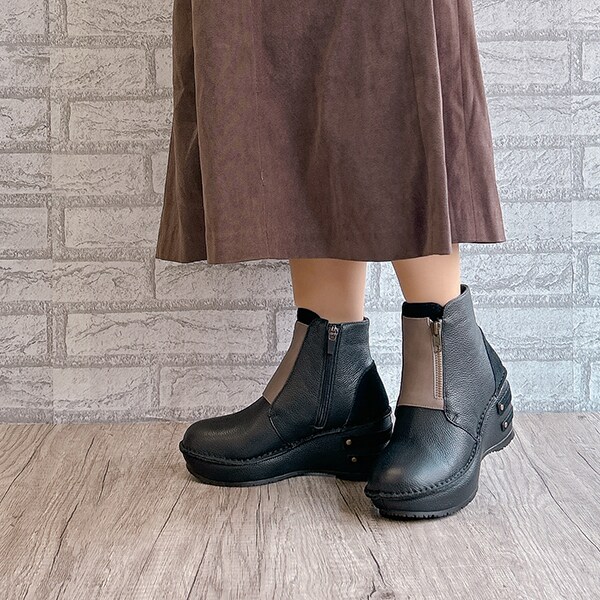 ヒナ デイ グリーン（Hina Day Green）/厚底 サイドファスナー カラー