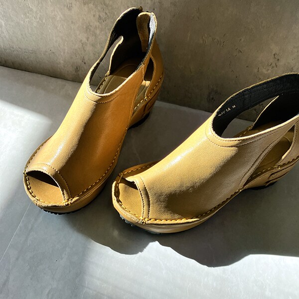 未使用級 ヒナデイグリーン レザー ミュール サンダル ウェッジソール L 楽天市場】Hina Day Green ヒナデイグリーン サンダル