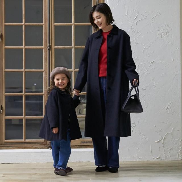 プティマイン（petit main）/【親子リンク】ダブルブレストコートの