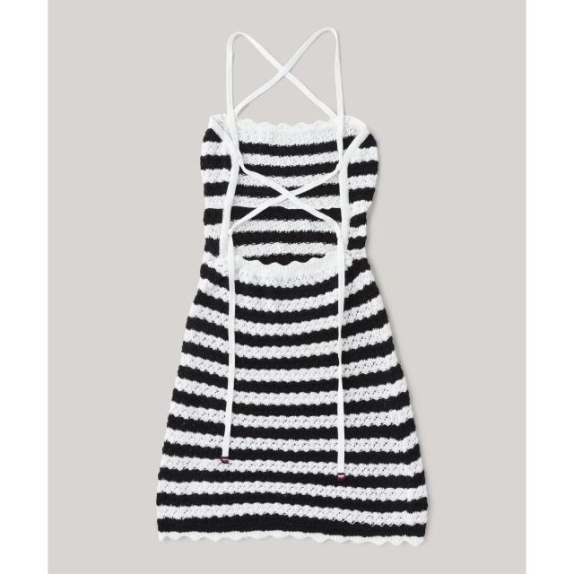 トミー ジーンズ（TOMMY JEANS）/クロッシェボーダーワンピースの通販