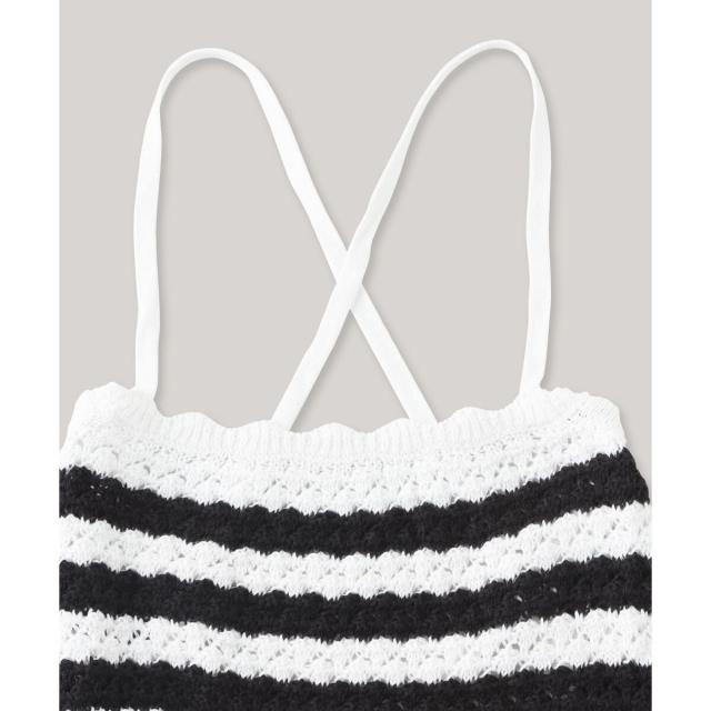 トミー ジーンズ（TOMMY JEANS）/クロッシェボーダーワンピースの通販