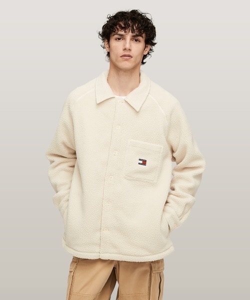 トミー ジーンズ（ JEANS）/バッジテディオーバーシャツ
