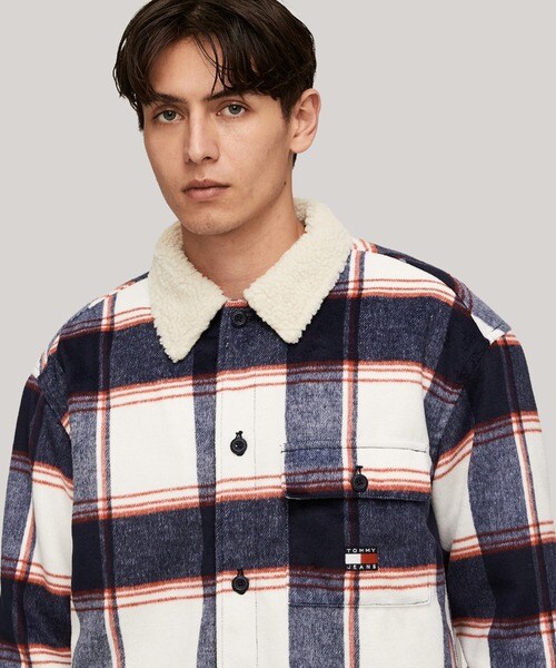 トミー ジーンズ（TOMMY JEANS）/チェックシェルパオーバーシャツ_4