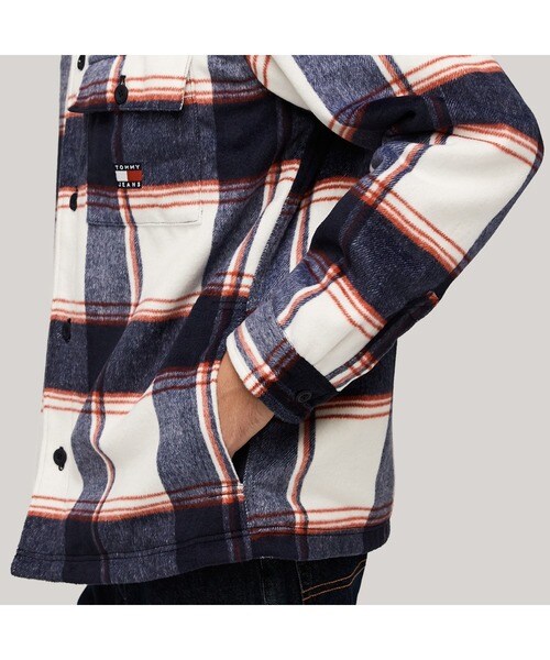 トミー ジーンズ（TOMMY JEANS）/チェックシェルパオーバーシャツ