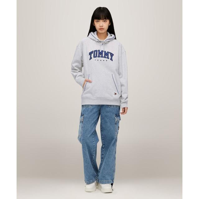 トミー ジーンズ（ JEANS）/リラックスバーシティパイピングパーカー トミー ジーンズ（TOMMY JEANS）/リラックスバーシティパイピング
