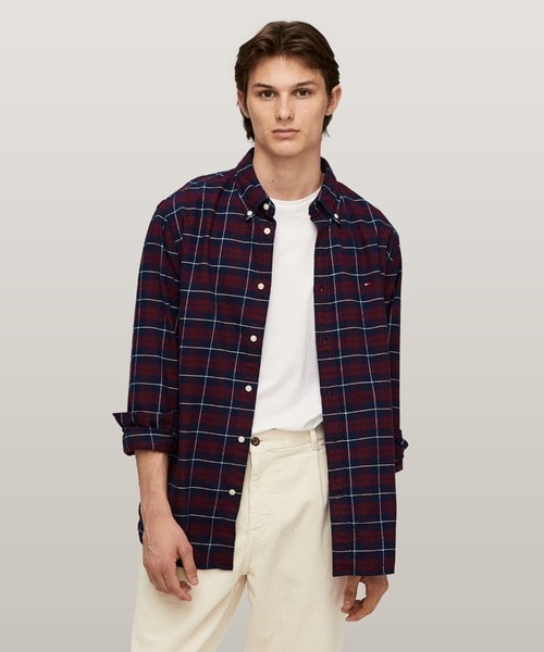 トミー ヒルフィガー（Tommy Hilfiger）/ブラッシュイージーチェックシャツ
