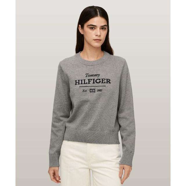 トミー ジーンズ（ JEANS）/ロゴクルーネックセーター