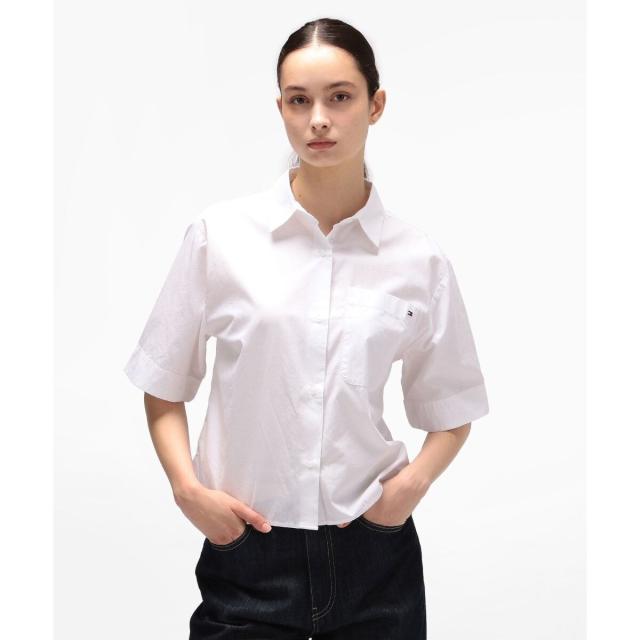 トミー ヒルフィガー（Tommy Hilfiger）/POPLIN BOXY SHORT S/S SHIRT_1