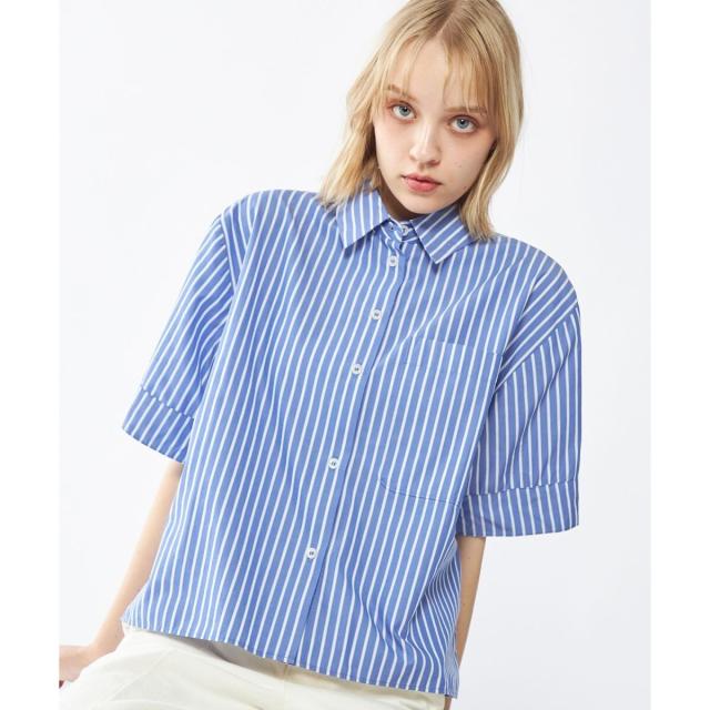 トミー ヒルフィガー（Tommy Hilfiger）/POPLIN BOXY SHORT S/S SHIRT_5
