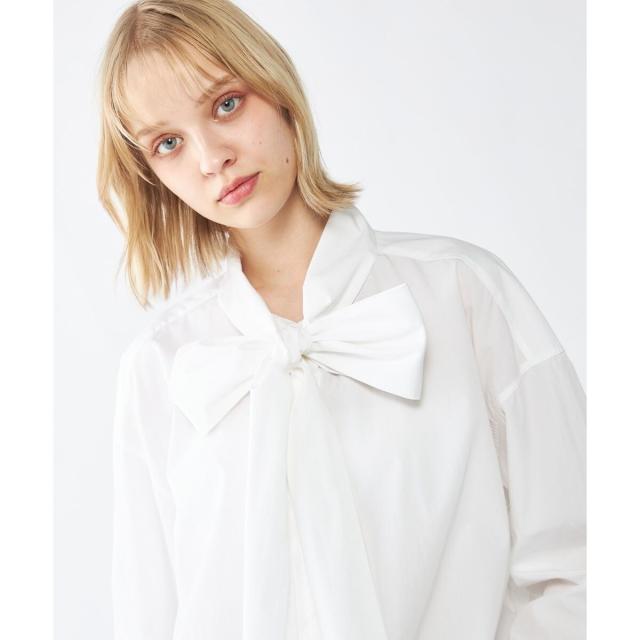 トミー ジーンズ（TOMMY JEANS）/SOFT CO BOW COLLAR LS SHIRTの通販は