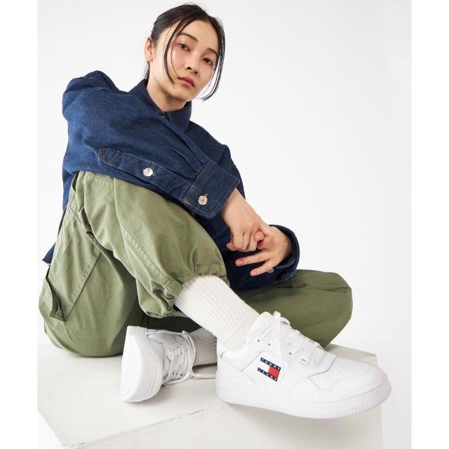 トミー ジーンズ（ JEANS）/レトロバスケットエッセンシャルスニーカー