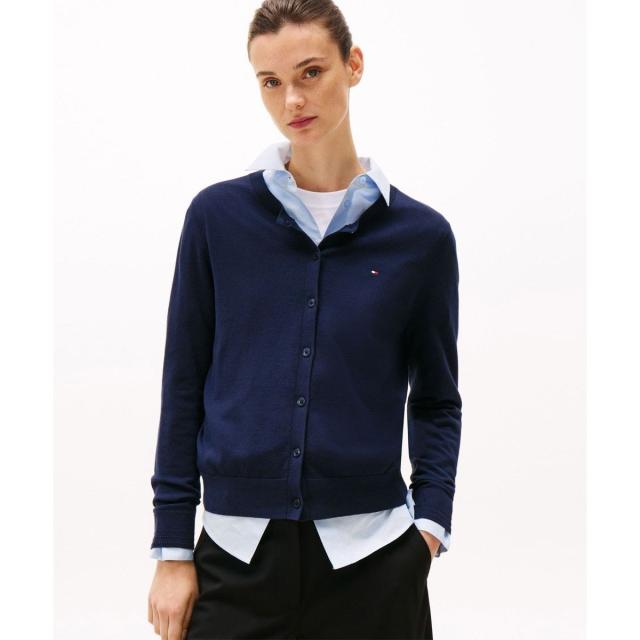 トミー ジーンズ（TOMMY JEANS）/コットンジャージーステッチクルーネックカーディガンの通販は 18,700円