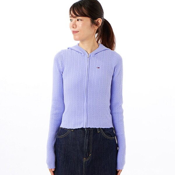 トミー ジーンズ（TOMMY JEANS）/フードジップアップカーディガン
