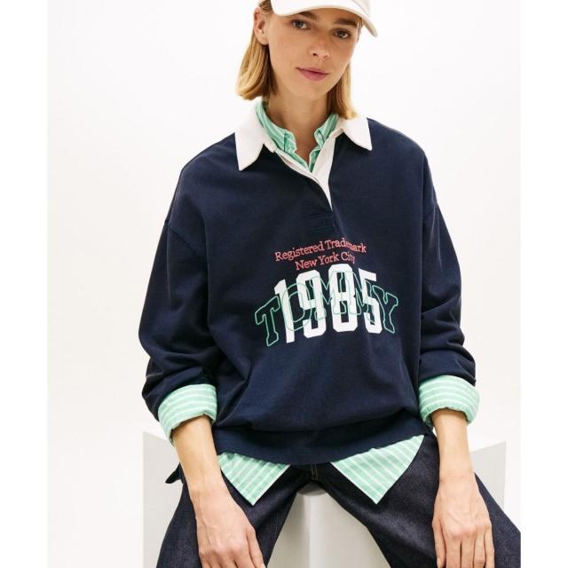 トミー ジーンズ（TOMMY JEANS）/オーバーサイズバーシティラグビー
