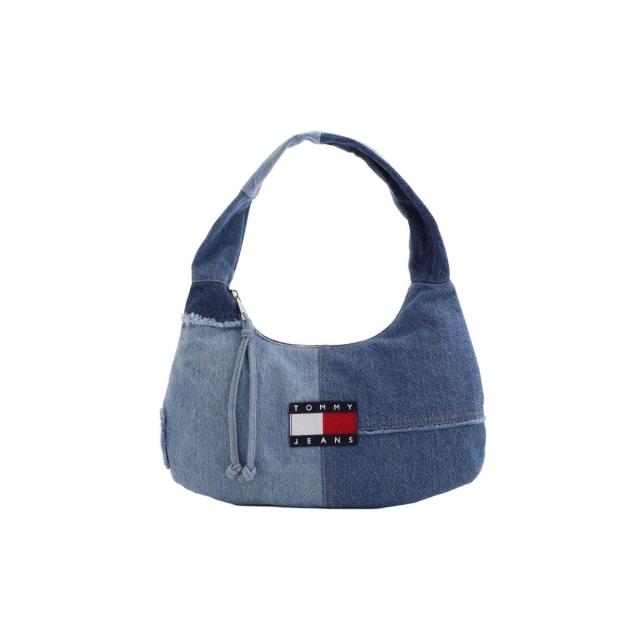 トミー デニム（TOMMY JEANS）/デニムパッチワークショルダーバッグ