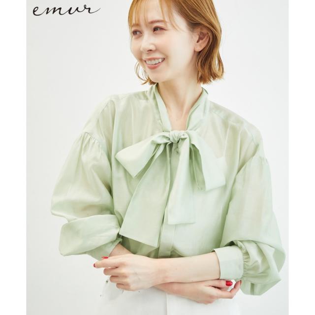 ロペピクニック（ROPE’ PICNIC）/【emur/エミュール】シアーボウタイブラウス/2WAY