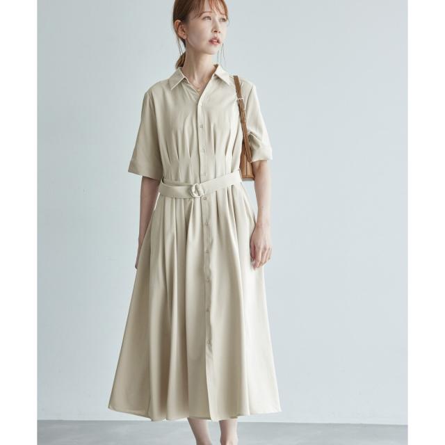 ロペピクニック（ROPE’ PICNIC）/【3サイズ展開】シャツコンシャス半袖ワンピースの通販は