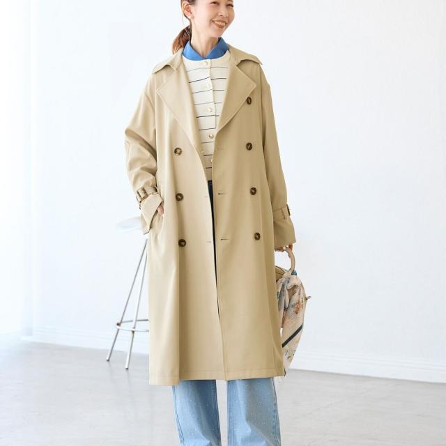 ロペ スプリングコート ロペ ROPE 22SS ノーカラーシャンブレーダブル