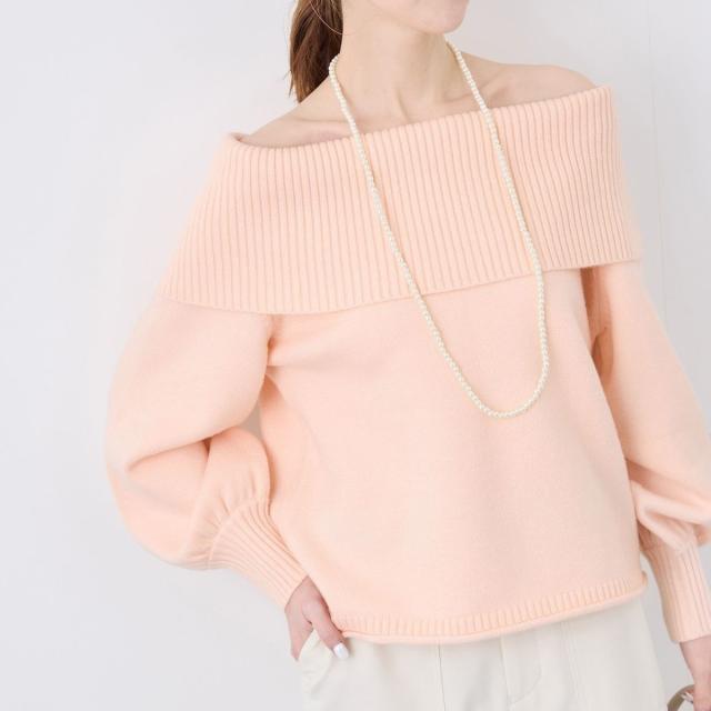 ロペピクニック（ROPE’ PICNIC）/【emur/エミュール】オフショルダーニット