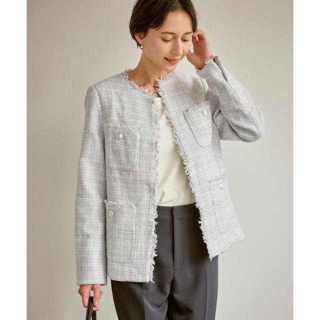 ロペピクニック（ROPE’ PICNIC）/セレモニー・通勤対応/ツイードジャケット/リンクコーデ