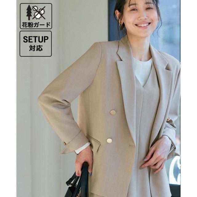 ロペピクニック（ROPE’ PICNIC）/セレモニー・通勤対応/クリアツイル金ボタンジャケット/花粉ガード・セットアップ対応の通販は 7,048円