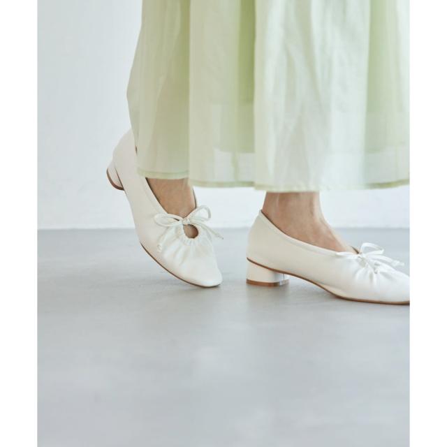 ロペピクニックパサージュ（ROPE’ PICNIC PASSAGE）/リボンギャザーミドルヒールパンプスの通販はその他パンプス