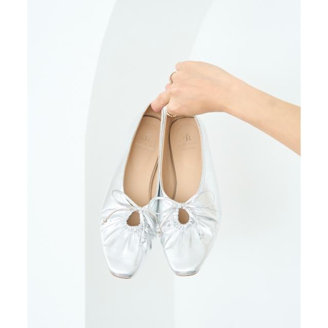 ロペピクニックパサージュ（ROPE’ PICNIC PASSAGE）/リボンギャザーミドルヒールパンプスの通販は