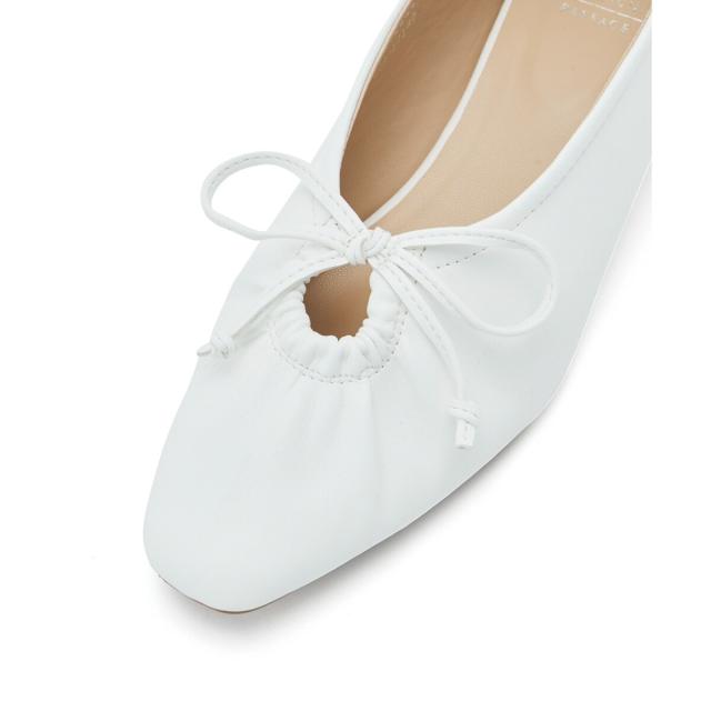 ロペピクニックパサージュ（ROPE’ PICNIC PASSAGE）/リボンギャザーミドルヒールパンプスの通販は