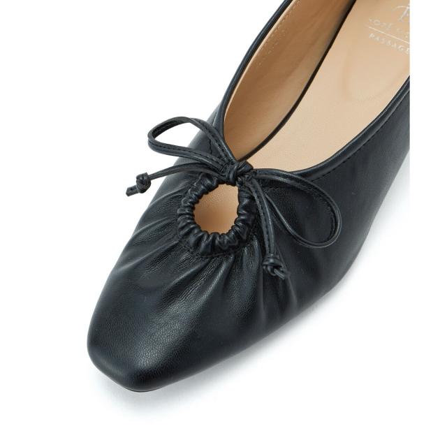 ロペピクニックパサージュ（ROPE’ PICNIC PASSAGE）/リボンギャザーミドルヒールパンプスの通販は