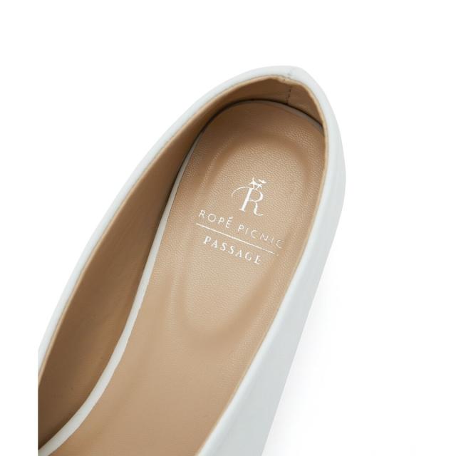 ロペピクニックパサージュ（ROPE’ PICNIC PASSAGE）/リボンギャザーミドルヒールパンプスの通販は