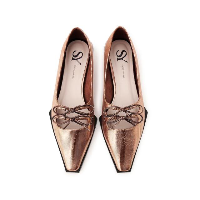 オデットエオディール（ODETTE Ｅ ODILE）/＜SY＞ダブルリボンピース フラット15●↑