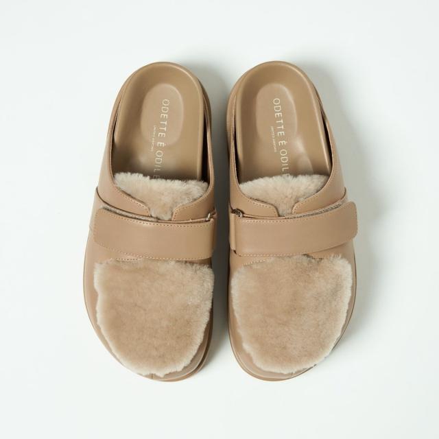 オデットエオディール（ODETTE Ｅ ODILE）/ボリュームソールベルトサボ フラット30