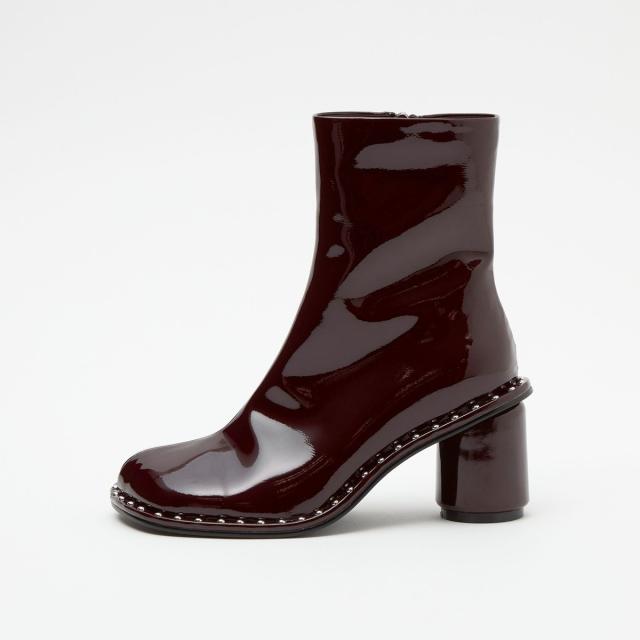 オデットエオディール（ODETTE Ｅ ODILE）/＜SY＞ オブリークスタッズピースショートブーツ70↑