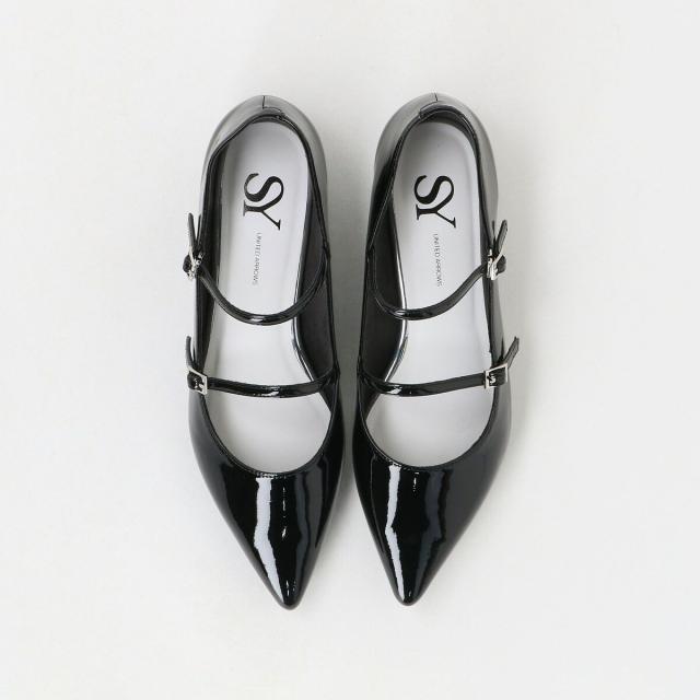オデットエオディール（ODETTE Ｅ ODILE）/＜SY＞ ポインテッド ダブルストラップ フラット15↑