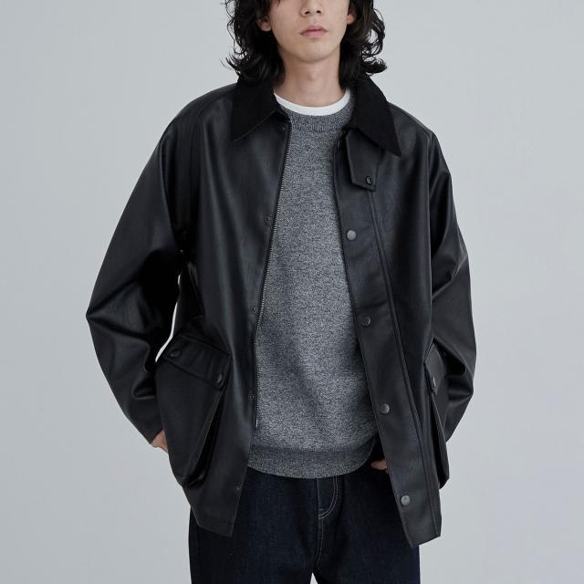 コーエン（coen）/【カリフォルニアスポーツウェア】別注レザーライクハンティングジャケットの通販は 5,573円