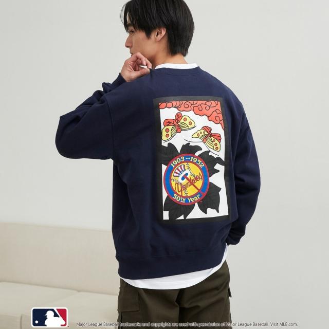 【NEW】コーエン（coen）/【先行販売】MLB別注 花札バックプリント クルーネックスウェットの通販は 5,732円
