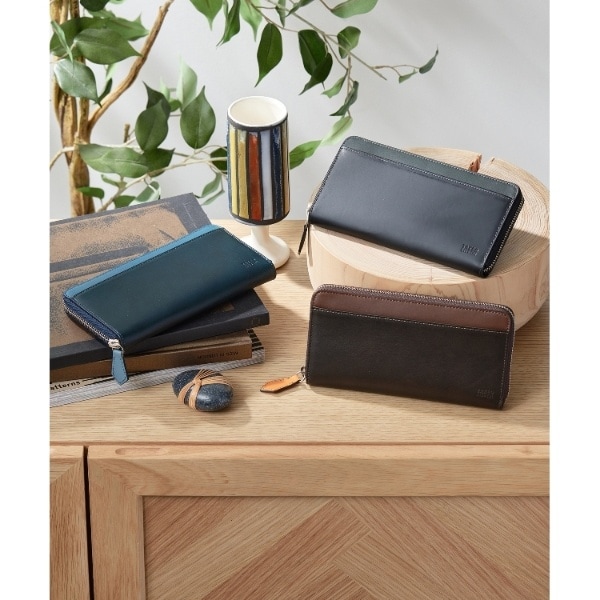 タケオキクチ（TAKEO KIKUCHI）/アンティーク調レザー ラウンドファスナー 長財布