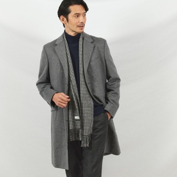 タケオキクチ（TAKEO KIKUCHI）/ウールカシミヤブレンド チェスター